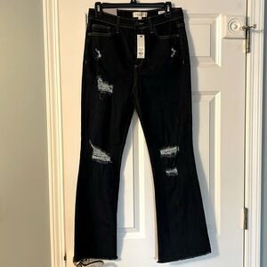 Harper Heritage distressed Kick Crop womens jeans size 29 NWT